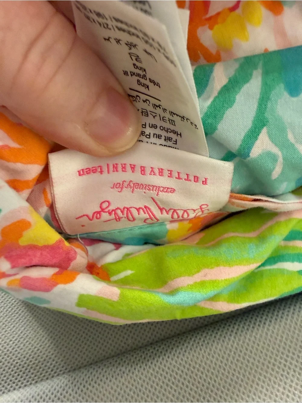 🌺 Pottery Barn Teen x Lilly Pulitzer Orchid King Sheet Set – VGUC 🌴💗